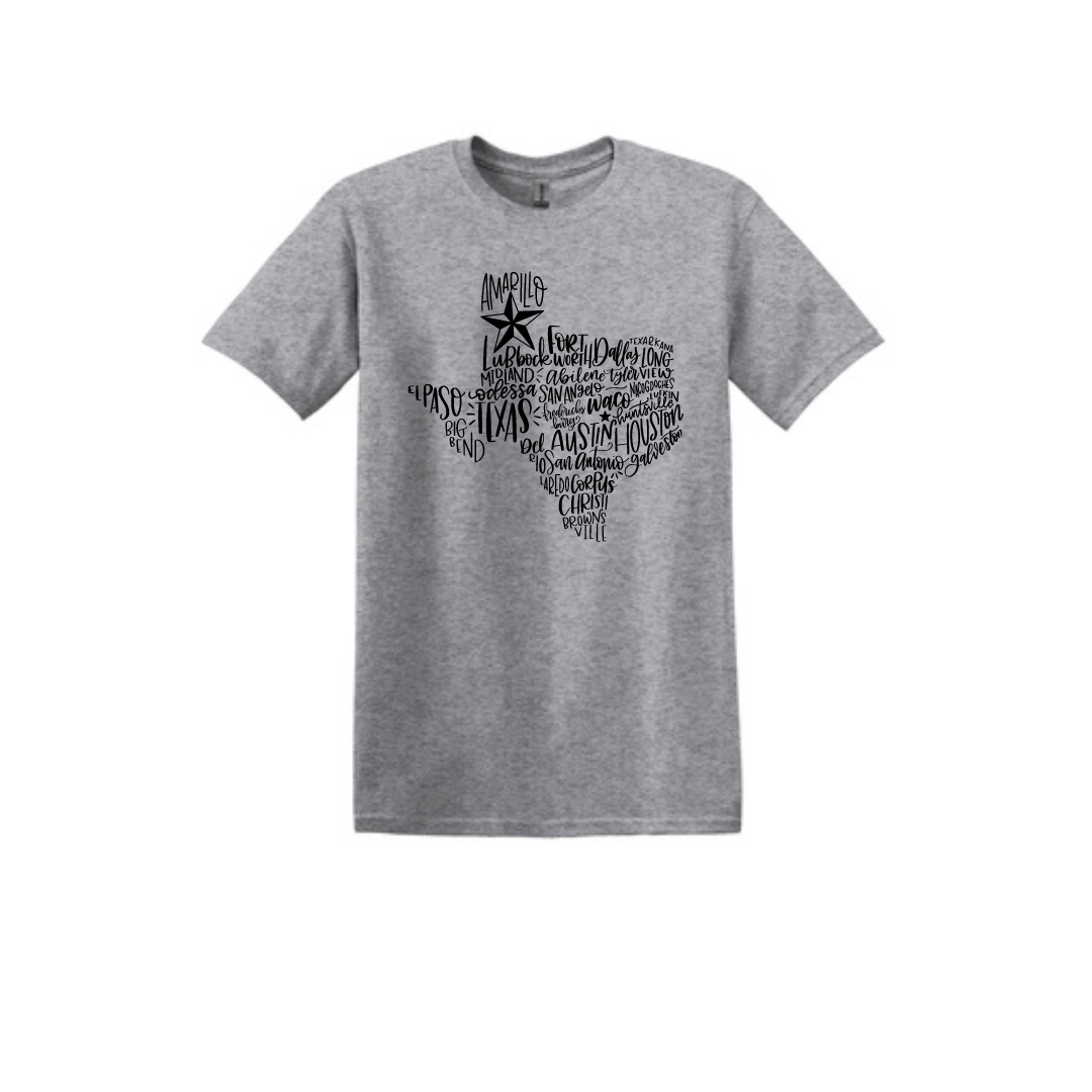 Texas Cities T-shirt