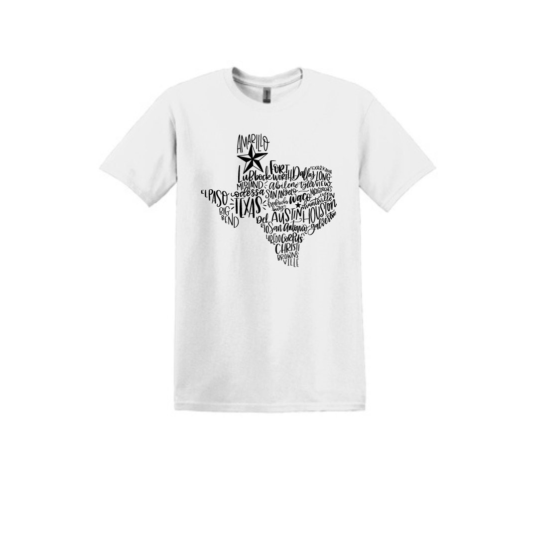 Texas Cities T-shirt