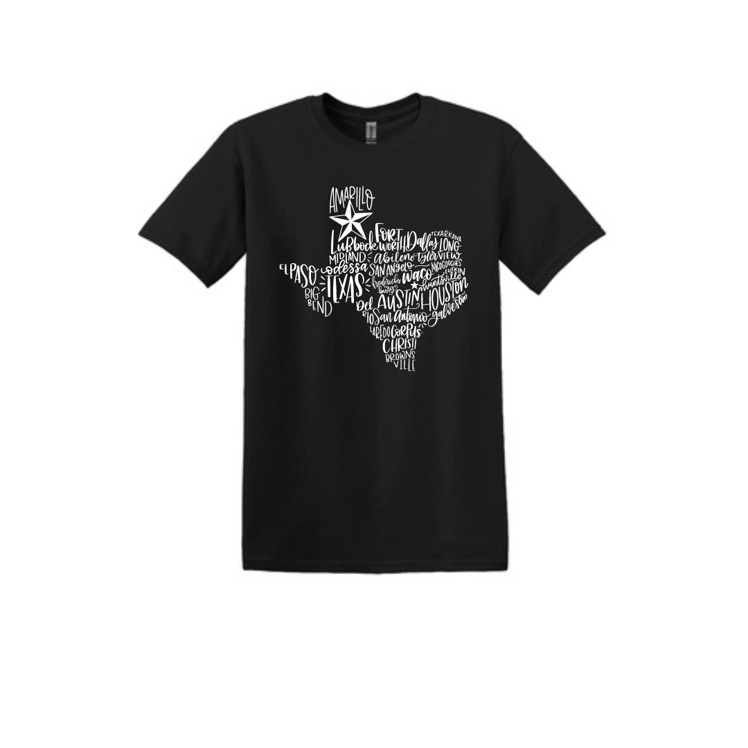 Texas Cities T-shirt