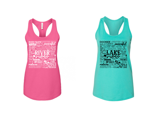 Lake/River  Ladies' Jersey Racerback Tank